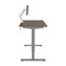 Bestar Bestar Upstand 60W x 30D Standing Desk with Dual Monitor Arm in bark grey 175870-000047 - alternate 6